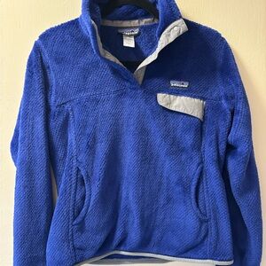 Patagonia Synchilla Royal Blue Fleece Pullover, size small